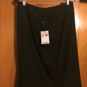 Burberry wool pencil skirt.